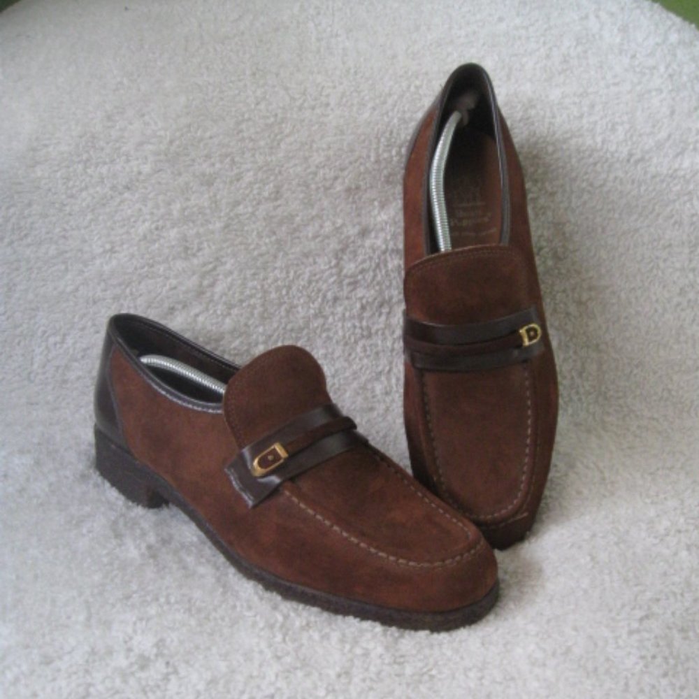 Hush Puppies Brown Suede Loafers